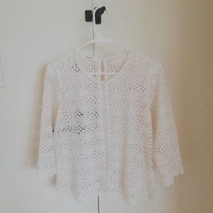 See-through white top from Promod (french brand)